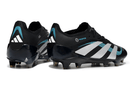 Chuteira Adidas Predator Elite FG - Preta e Branca Ed. "Mercedes" com design sofisticado e tecnologia de controle.