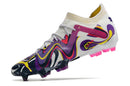 Chuteira Puma FUTURE Ultimate FG com design colorido e solado FG, ideal para desempenho em campo.