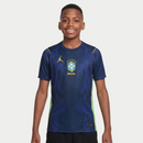 Conjunto Infantil Brasil Away 25/26 Azul - Nike - Mundial 2026