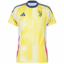 Camisolas Juventus away 24/25 amarelo, jersey oficial da Juventus, design moderno e colorido.