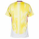 Camisolas Juventus away 24/25 amarelo, vista traseira, design moderno e cores vibrantes.