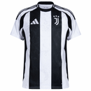 Camisolas Juventus home 24/25, camiseta oficial da Juventus em preto e branco com detalhes Adidas.