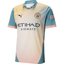 Camisa Manchester City 24/25 com design moderno e logo da equipe, ideal para torcedores do Manchester City.