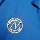 Camisolas Napoli Home 88/89 Retro com logo do Napoli em fundo azul