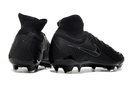 Nike Phantom Luna Elite NU FG Preta "Black Pack" - Chuteiras de futebol em preto total.
