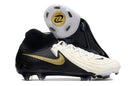 Nike Phantom Luna Elite NU FG Preta e Branca - bota de futebol elegante e inovadora com design clássico.