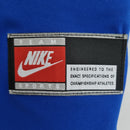 Etiqueta da Camisola Brasil Away 1998 Retro, com logotipo Nike e especificações do produto.