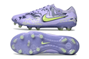 Nike Tiempo Legend 10 FG - Roxa e Verde - Pack United com design roxo e verde, ideal para desempenho em campos naturais.